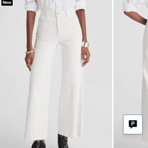 Madewell Flared Wide Leg Jean White Size 29